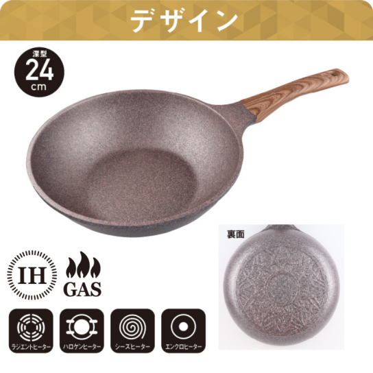 【新品未使用】ムテキバリアフライパン深型24cm+28cm+ムテキ蓋、3点セット ムテキバリアフライパン 特別セット ※1週間限定【送料無料】 | テレビ